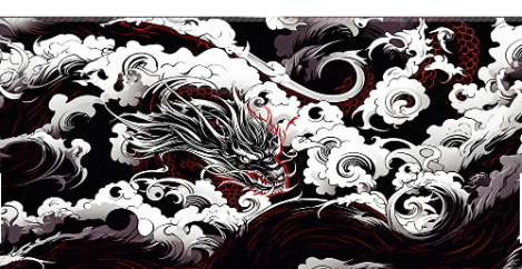 Black Dragon - Gaming Mouse Pad