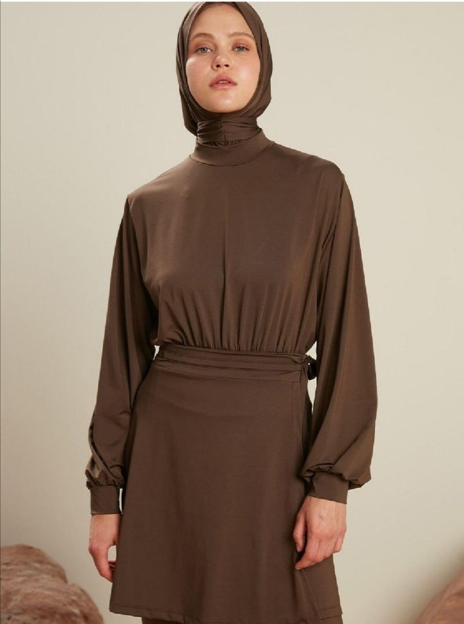 Brown simple - swimsuit