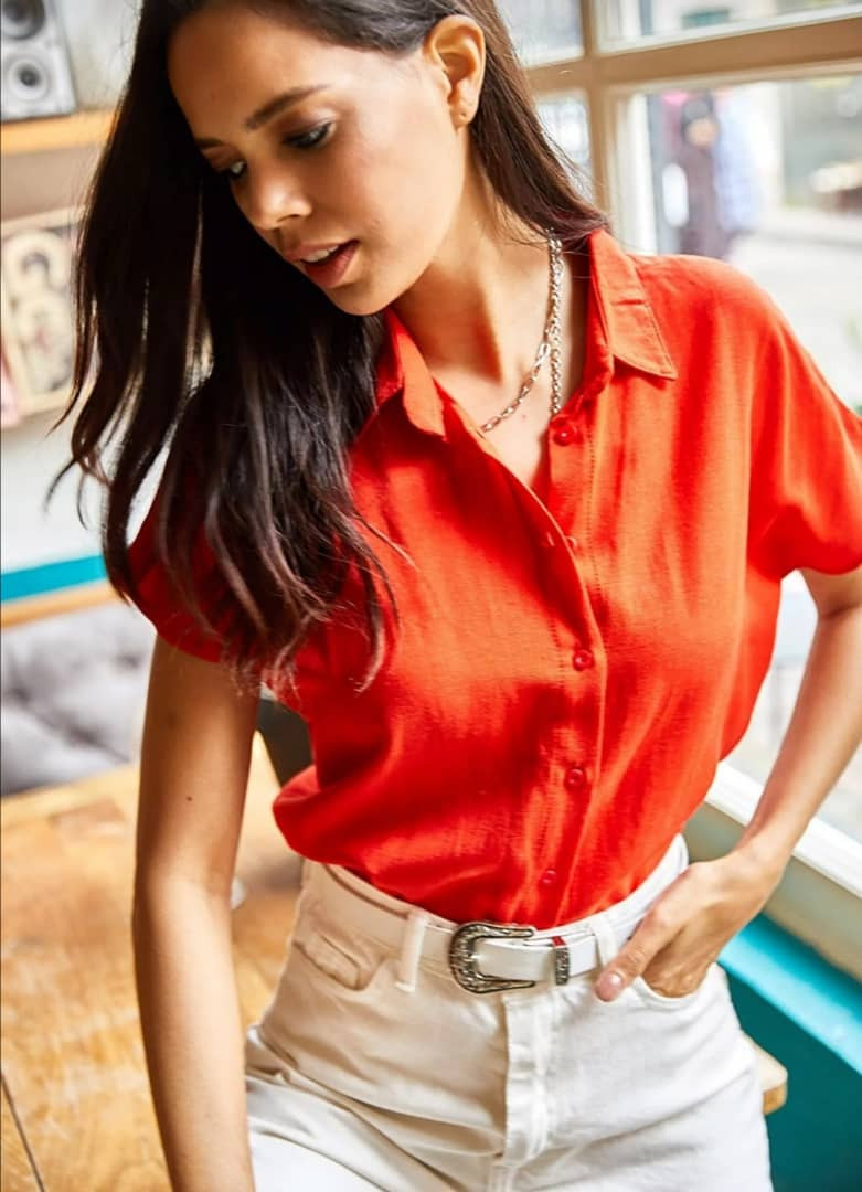 plain basic shirt - Hover