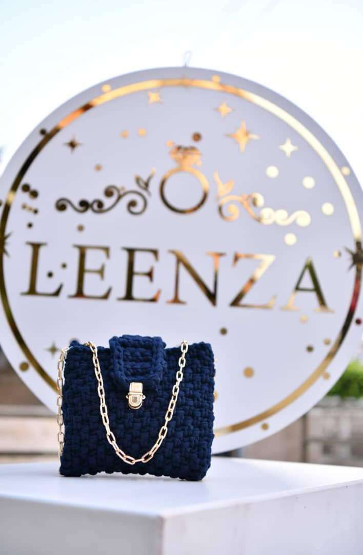 Navy women handbag - Hover