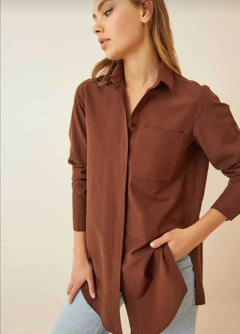 long plain shirt