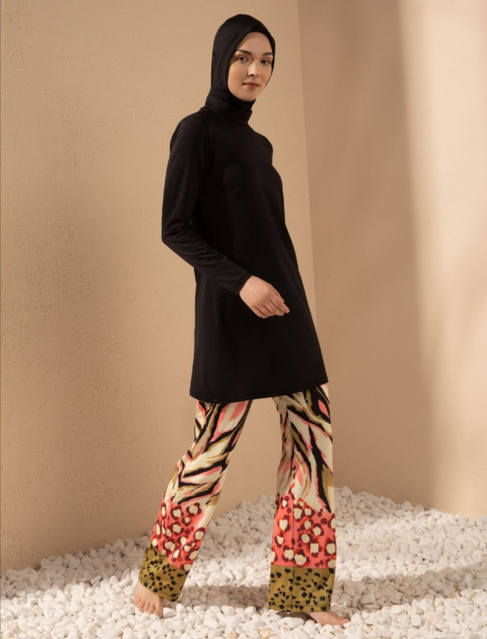 Colorful pants swimsuit