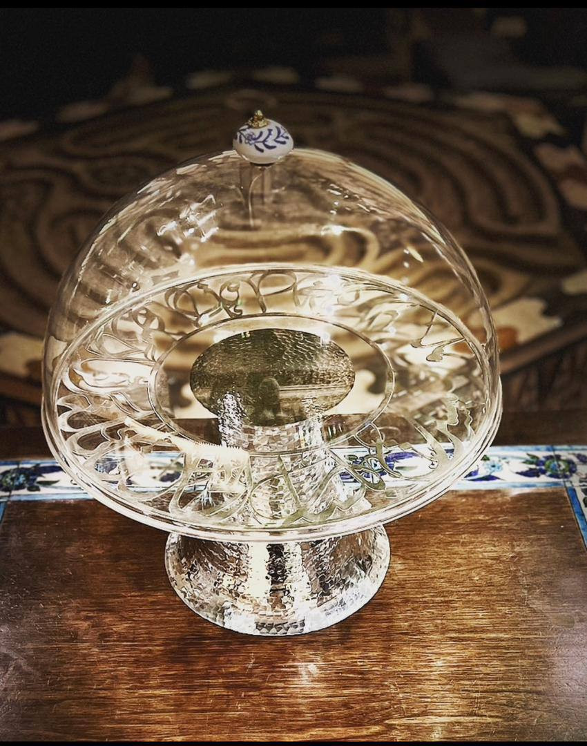 copper bowl with plexiglass cover - Hover