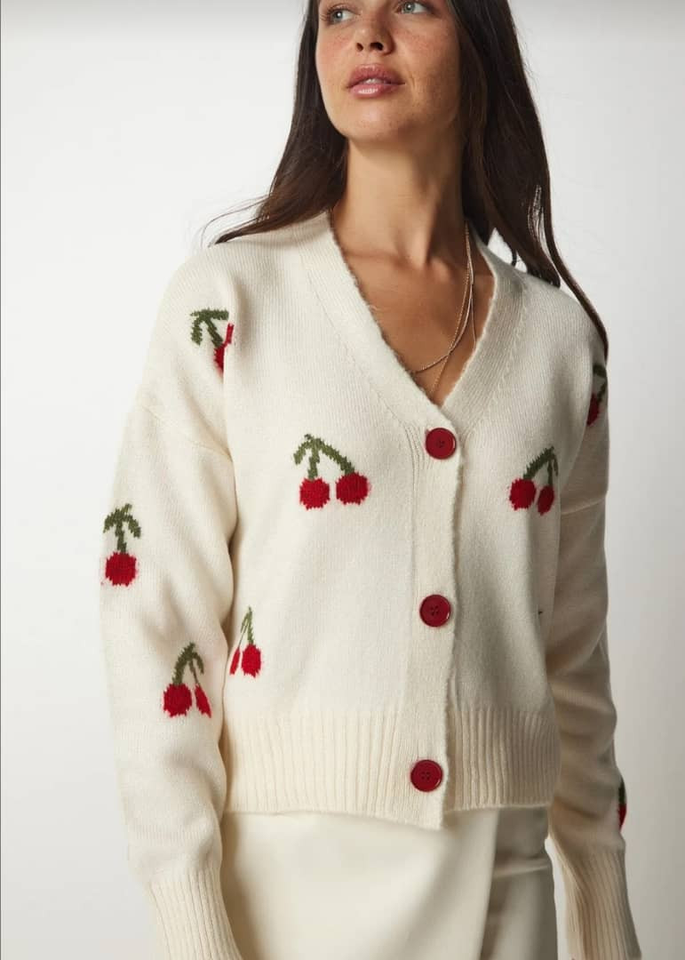fruity cardigan