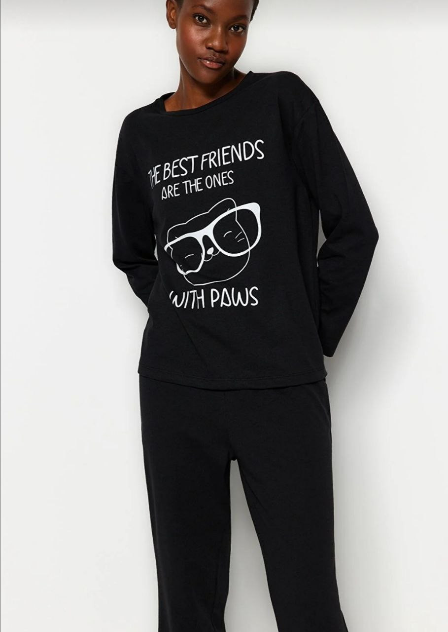 Black - simple pyjama - Hover