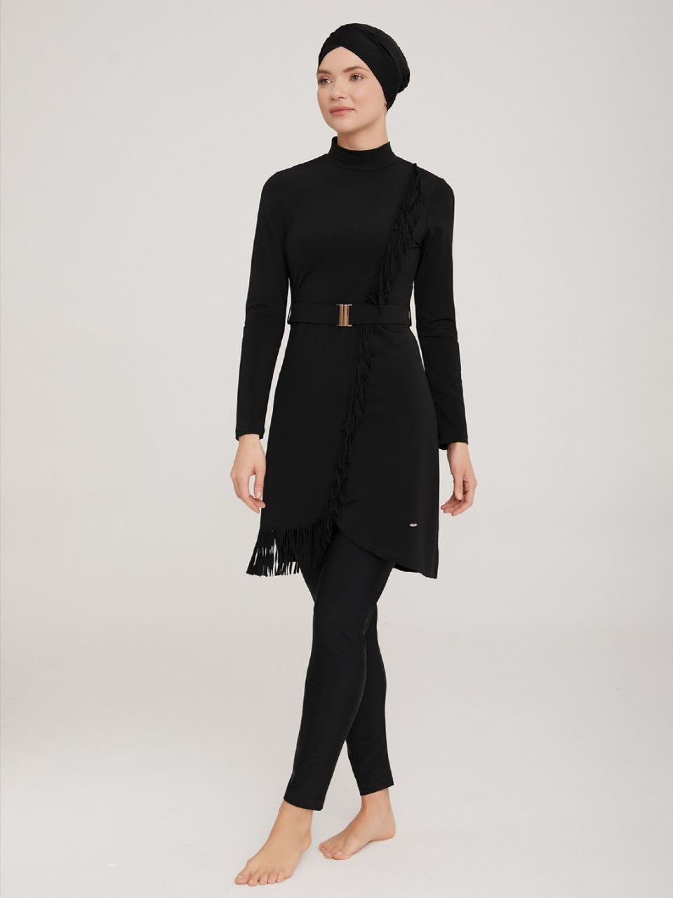 Black simple swimsuit - Hover