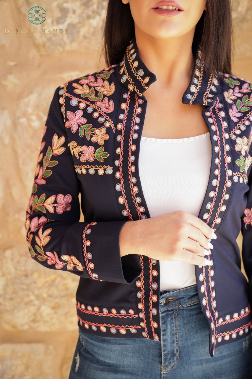 Hand Aghabani Embroidery Jacket