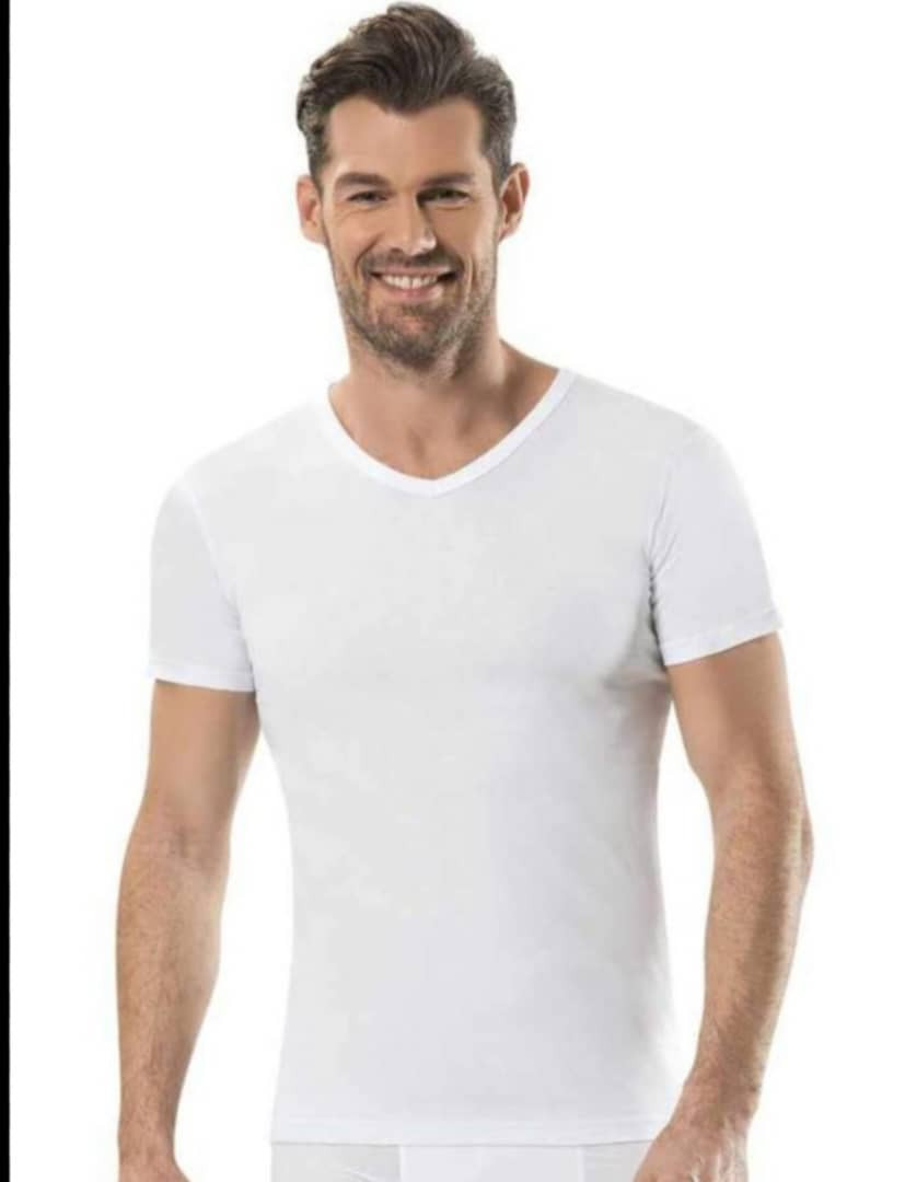 Men  cotton under shirt  ,Short sleeves - Hover