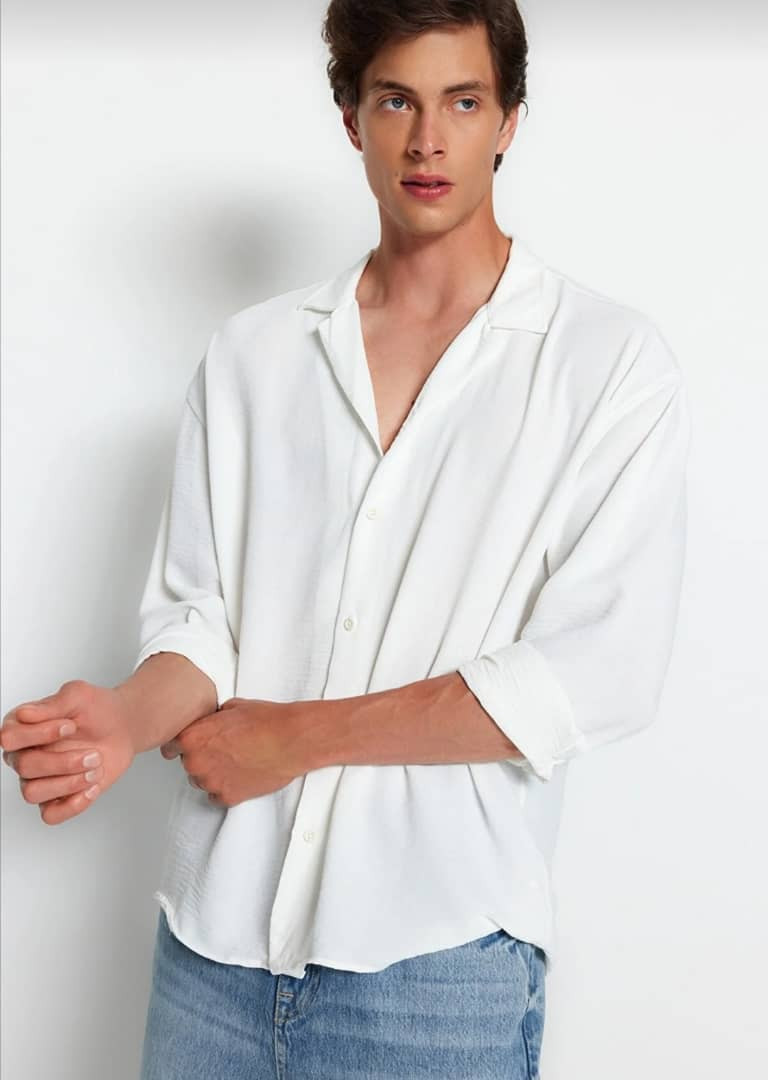 oversized men’s shirt - Hover