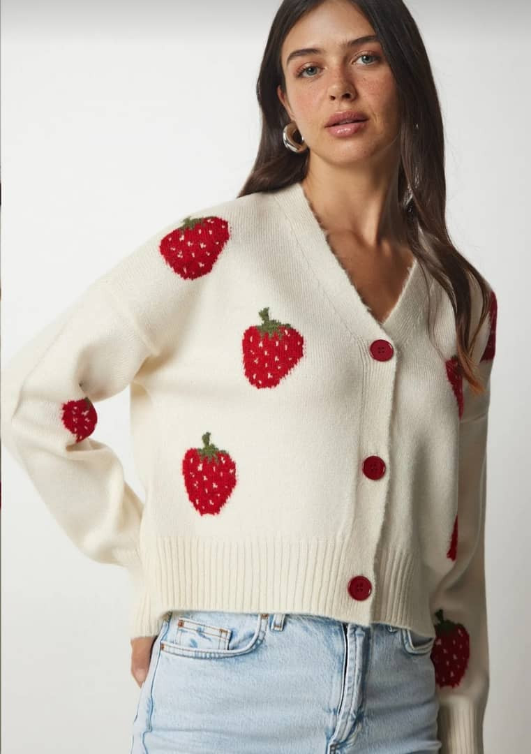 strawberry  cardigan