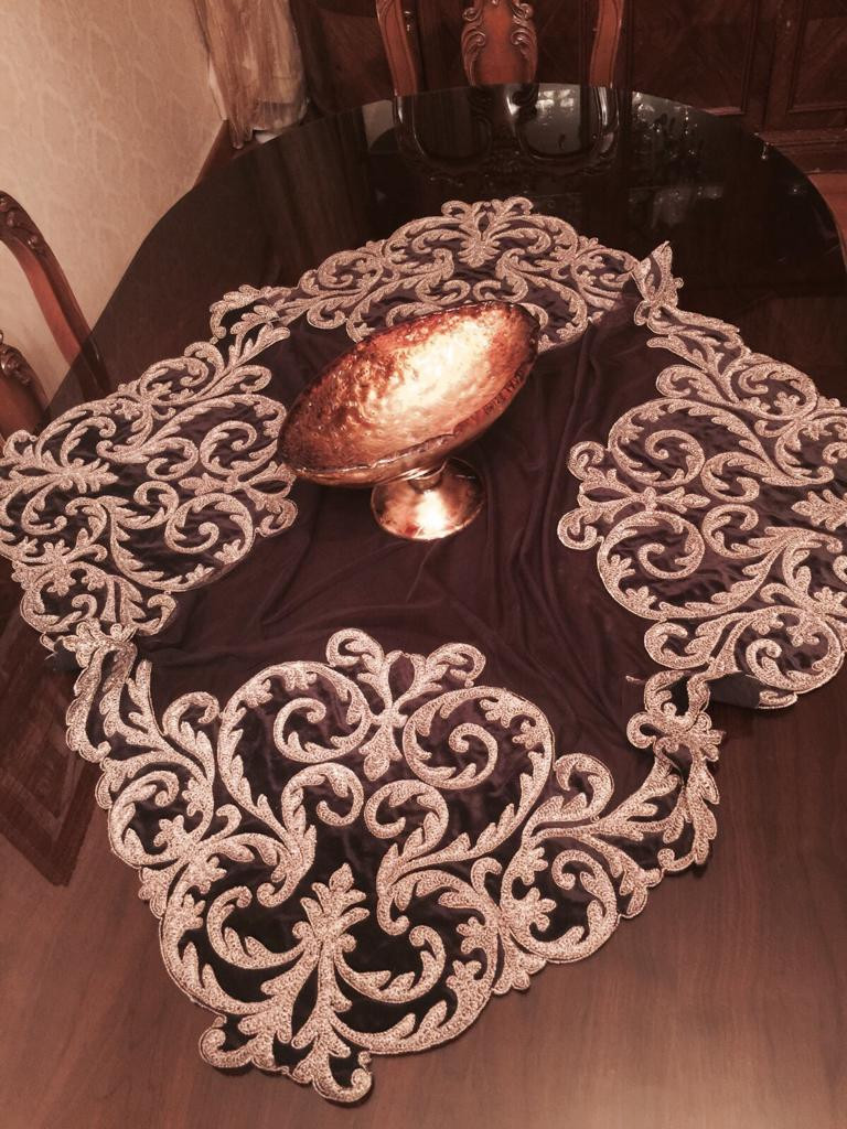 Embroidered mattress table