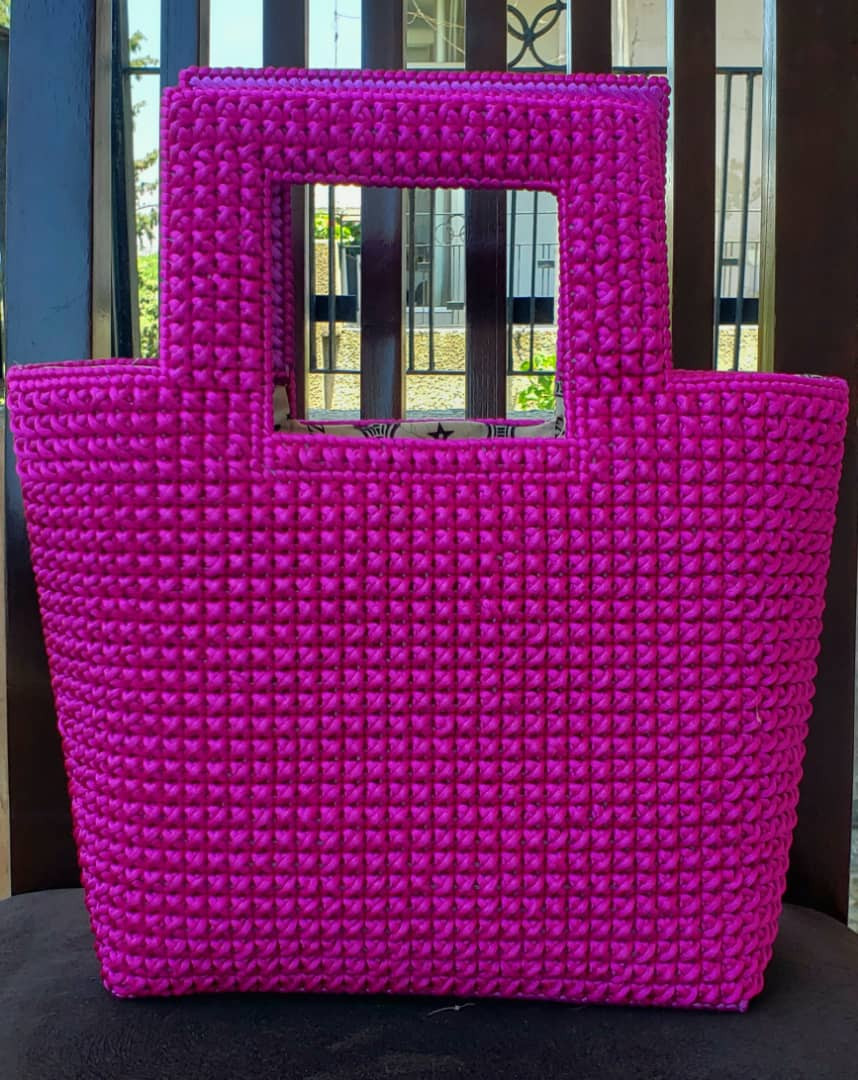 Plain handmade handbag