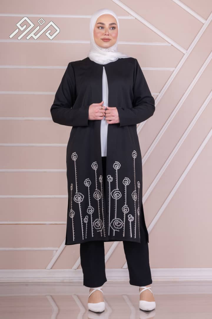 Long blazer with a sleeveless shirt ( without pants)