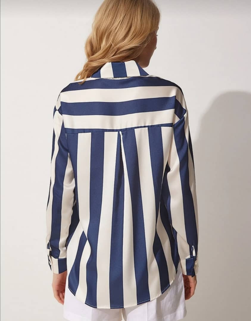 blue stripes shirt - Hover