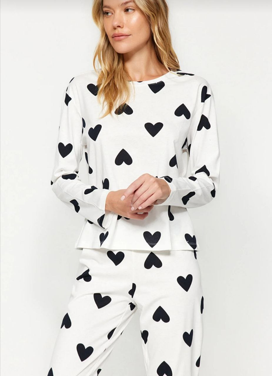 Black hearts pyjama