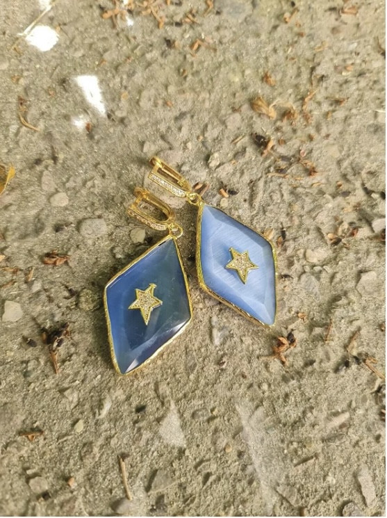 ‏Gold jewellery Earrings - Hover