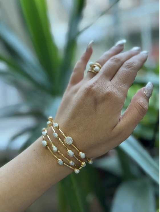 ‏Gold Jewellery Plated Brass - Hover