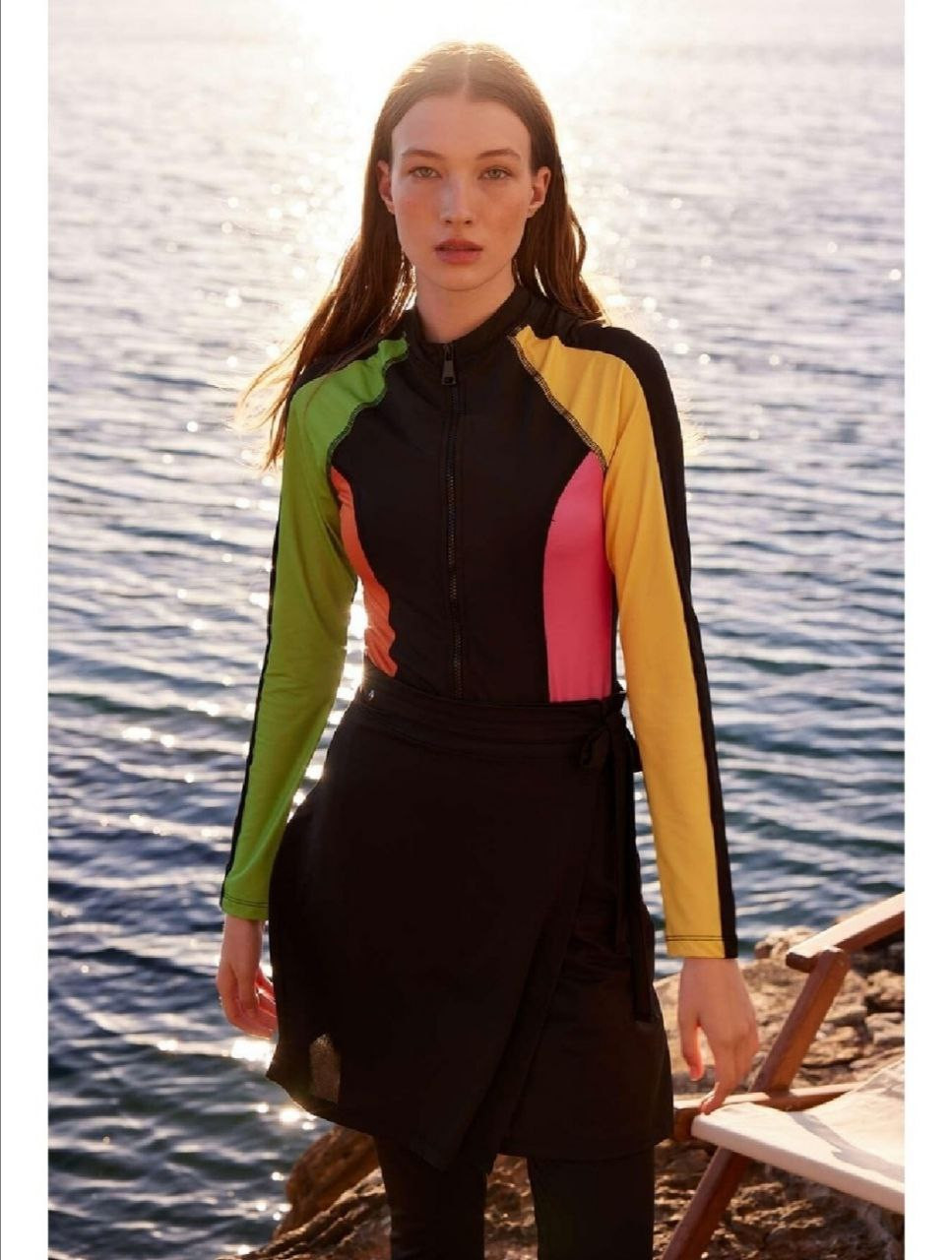 Colorful Black  swimsuit