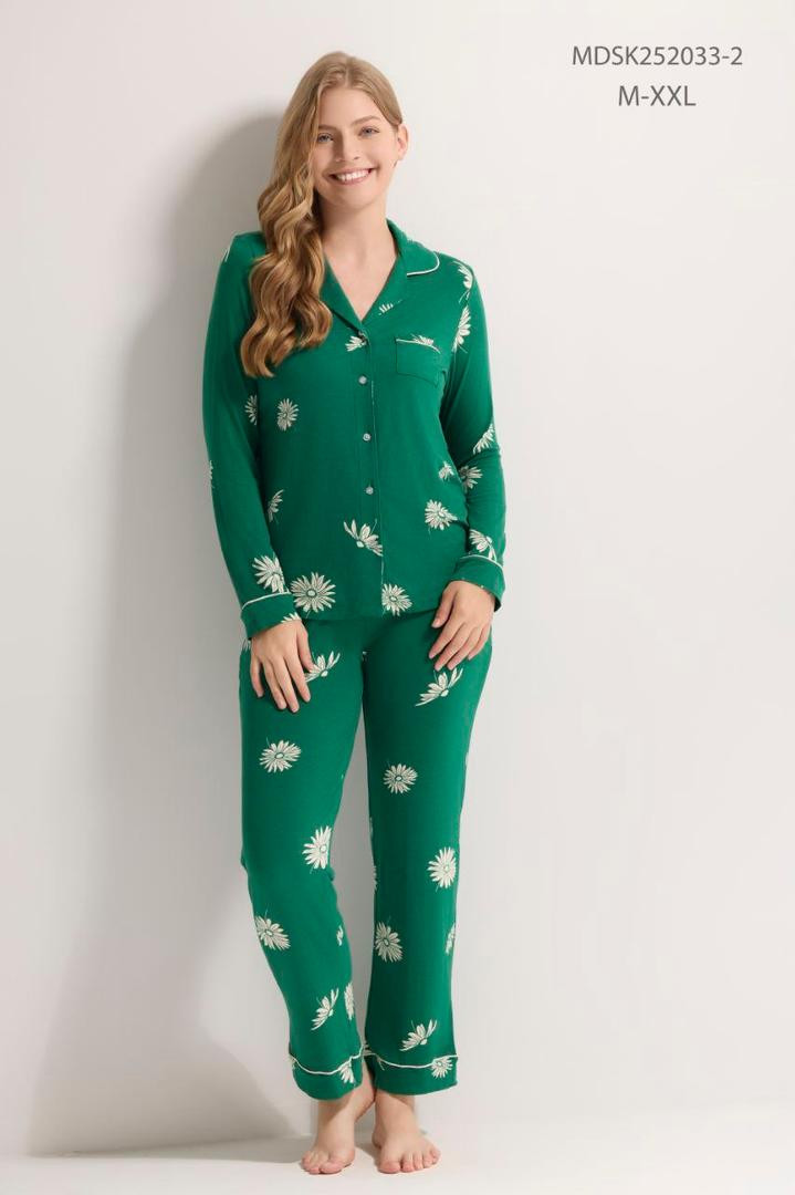 Green Floral women pajama